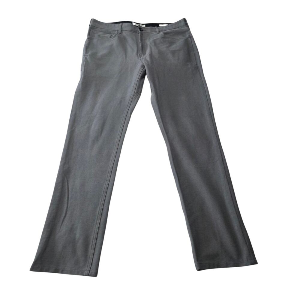 Hawker Rye 36 x 32 Gray Slim Fit Stretch Mens Chino Pants